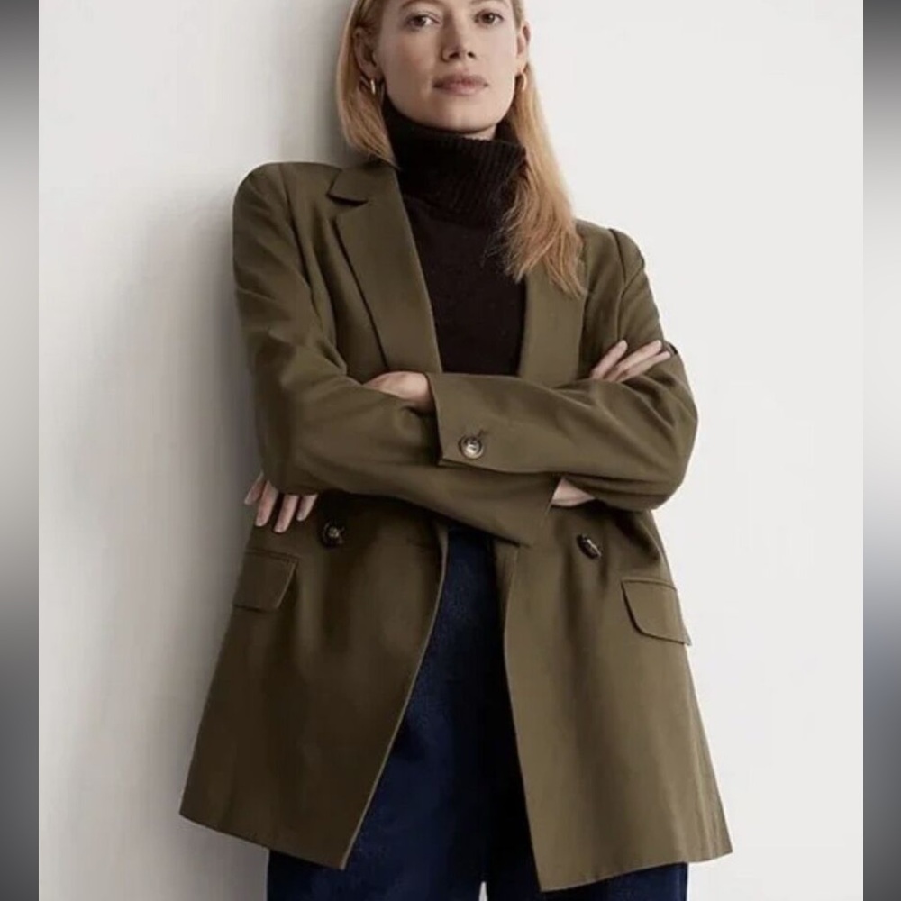 Madewell Drapeweave Caldwell Double Breasted Blazer